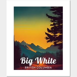 Big White British Columbia Canada ski Posters and Art